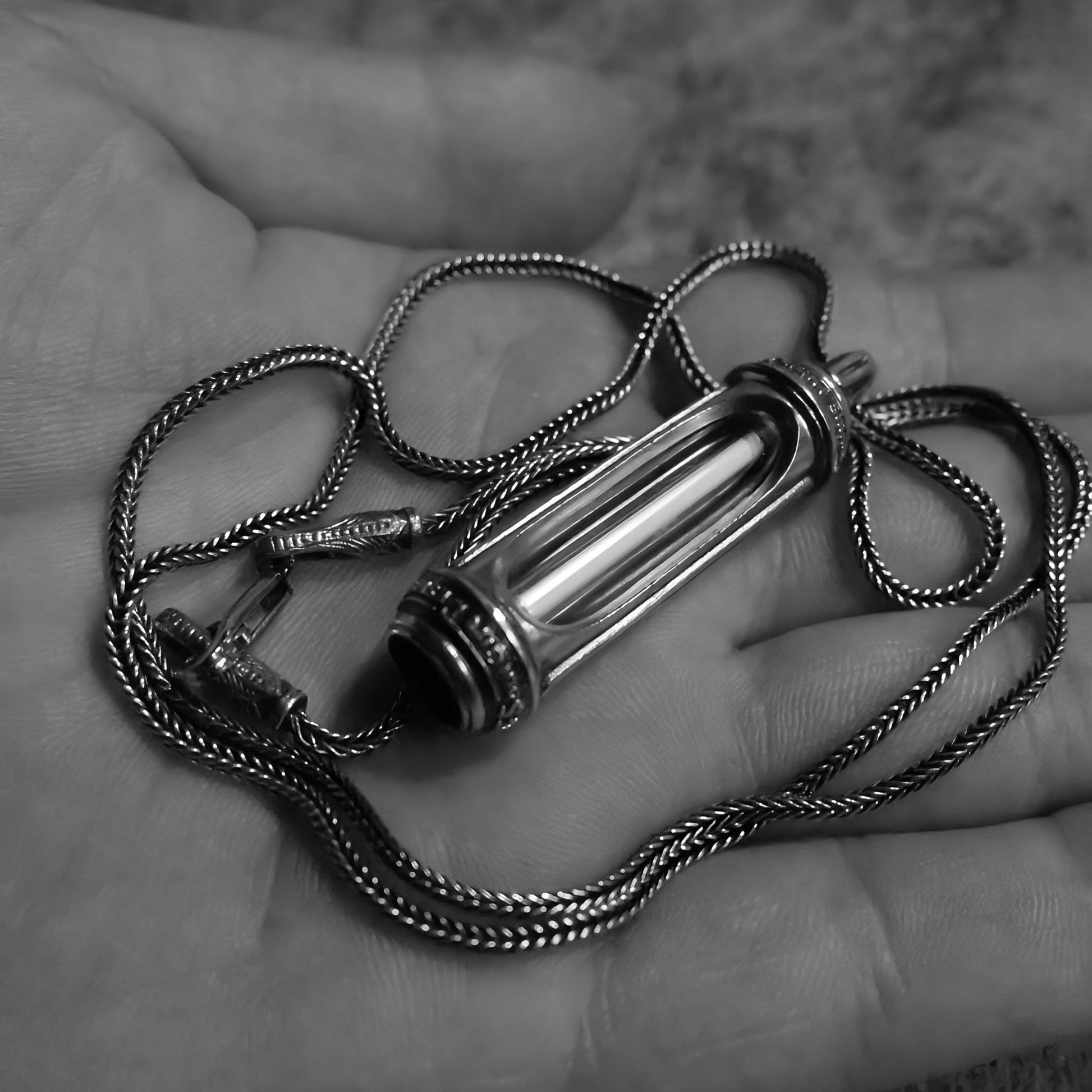 Eternal Glow Tritium Pendant Sterling Silver Necklace - LOVELY ROBIN