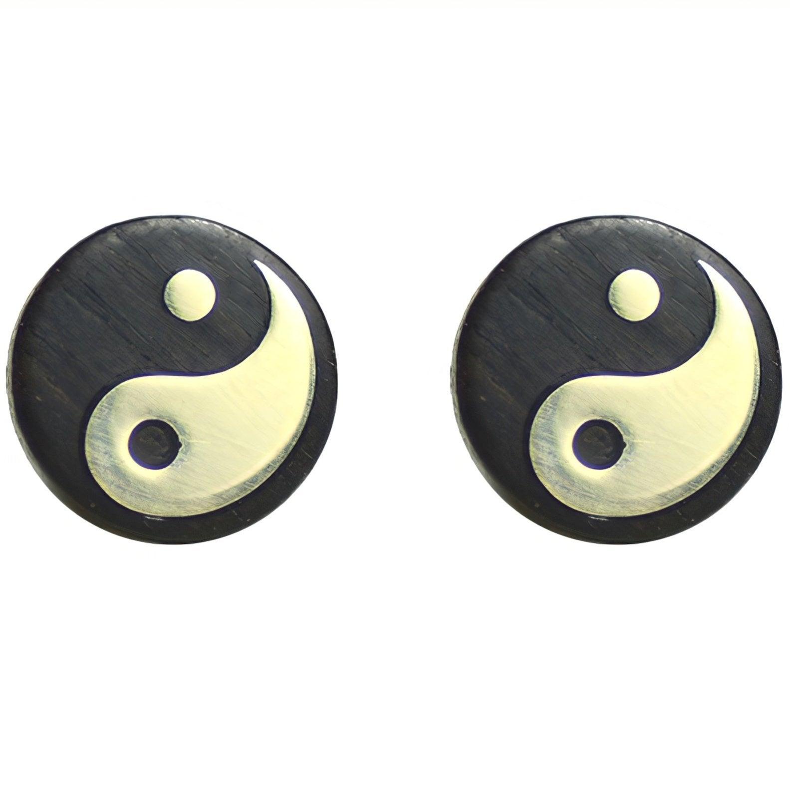 Yin-Yang Stud Earrings - LOVELY ROBIN