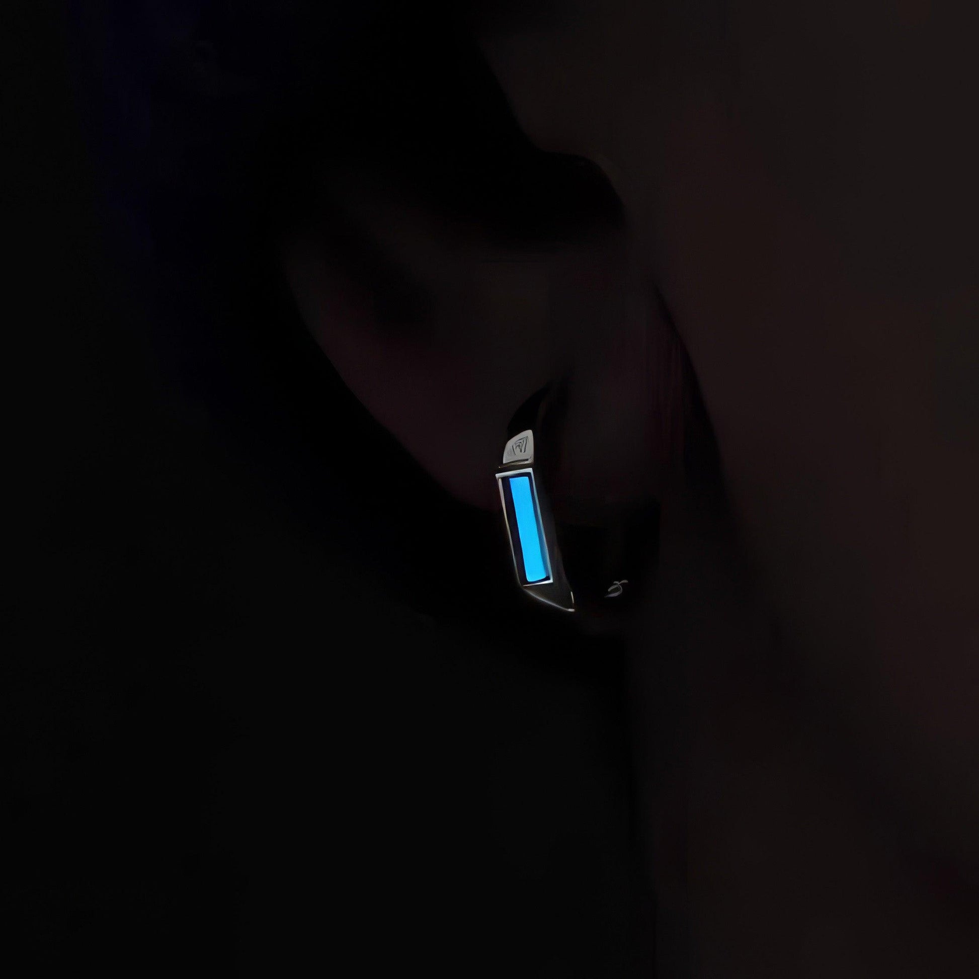 Luminous Tritium Mobius Earrings - LOVELY ROBIN