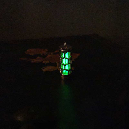 Hexcore Tritium Sterling Silver Pendant