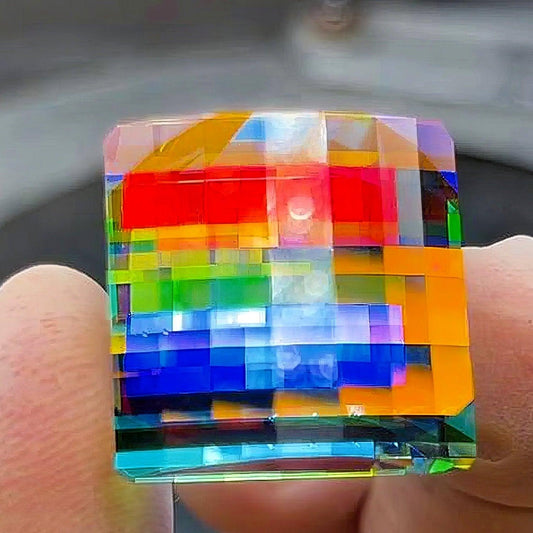 Cyber Mosaic Pixel Gemstone - LOVELY ROBIN