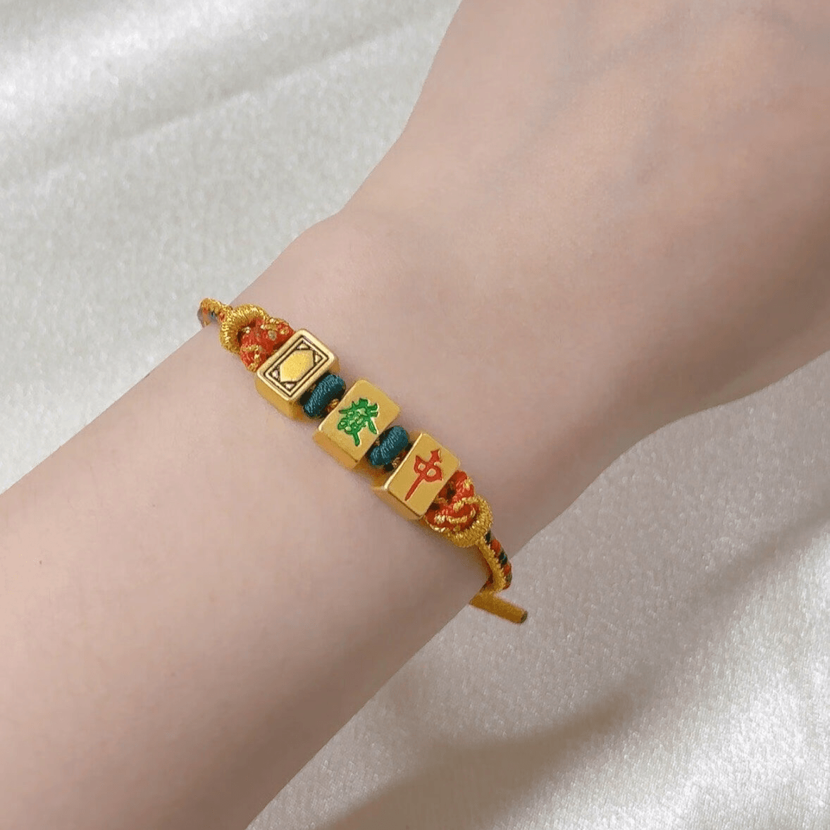 Golden Fortune Mahjong Bracelet - LOVELY ROBIN