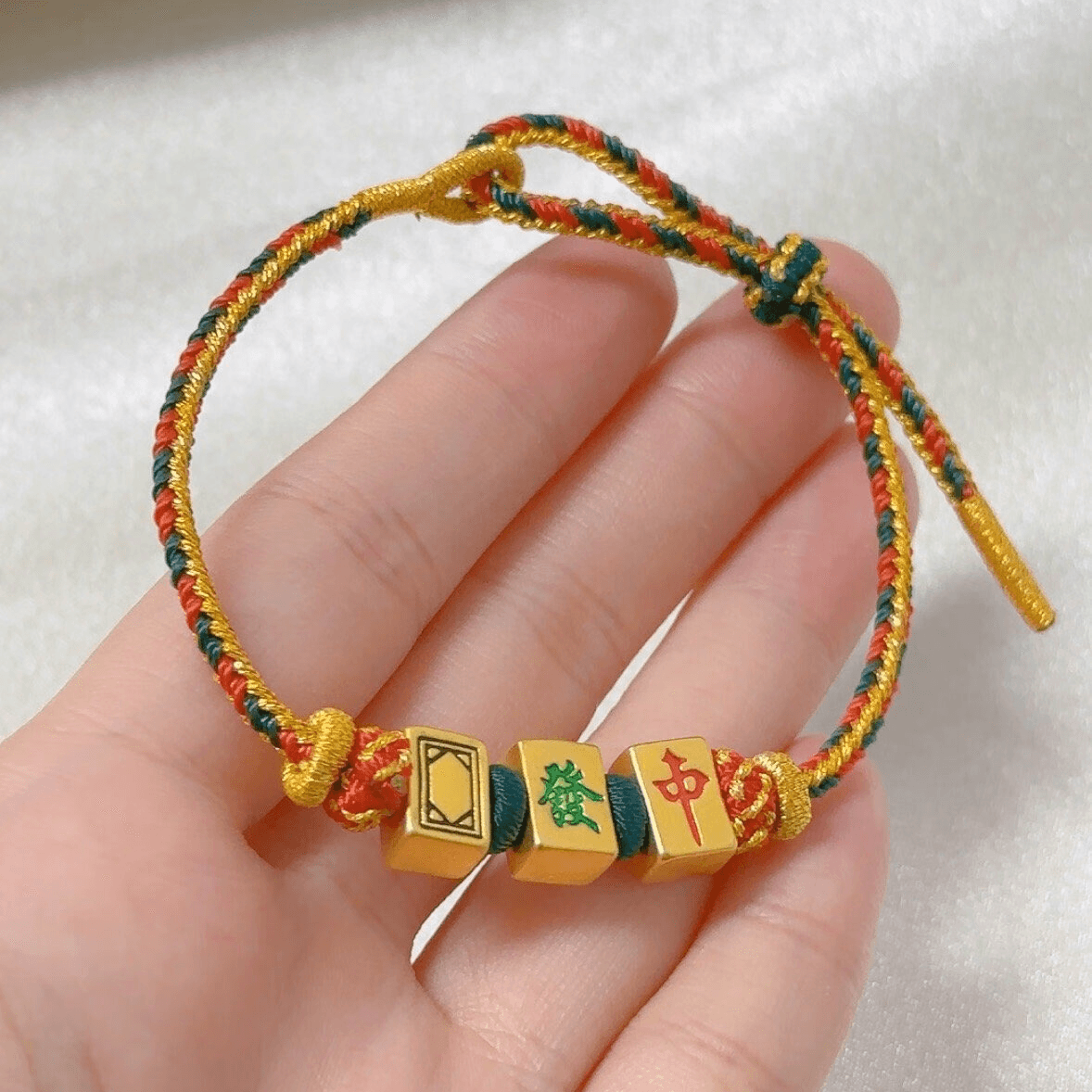 Golden Fortune Mahjong Bracelet - LOVELY ROBIN