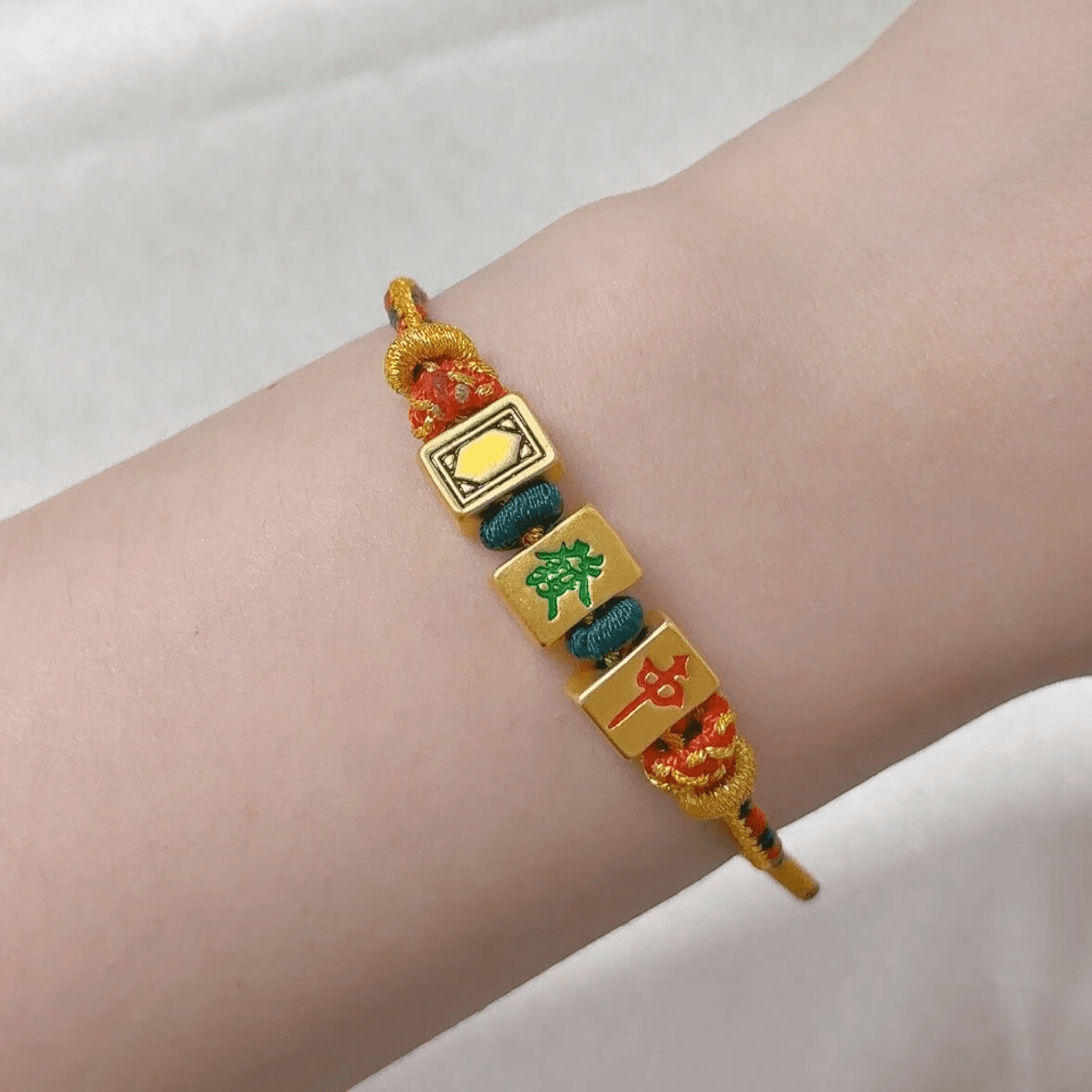 Golden Fortune Mahjong Bracelet - LOVELY ROBIN