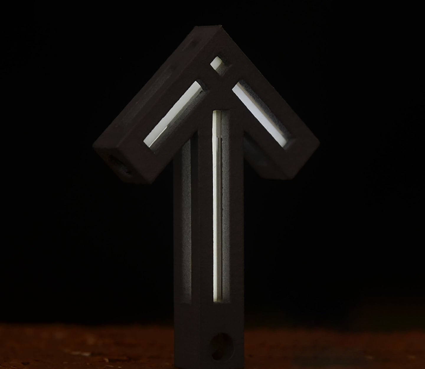 Arrow of Time Pendant TC4 Titanium Tritium Glow Pendant
