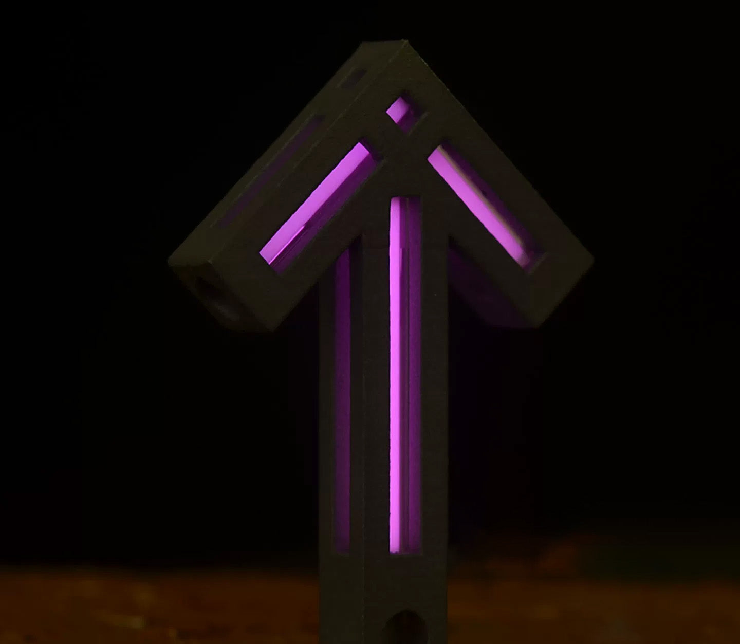 Arrow of Time Pendant TC4 Titanium Tritium Glow Pendant