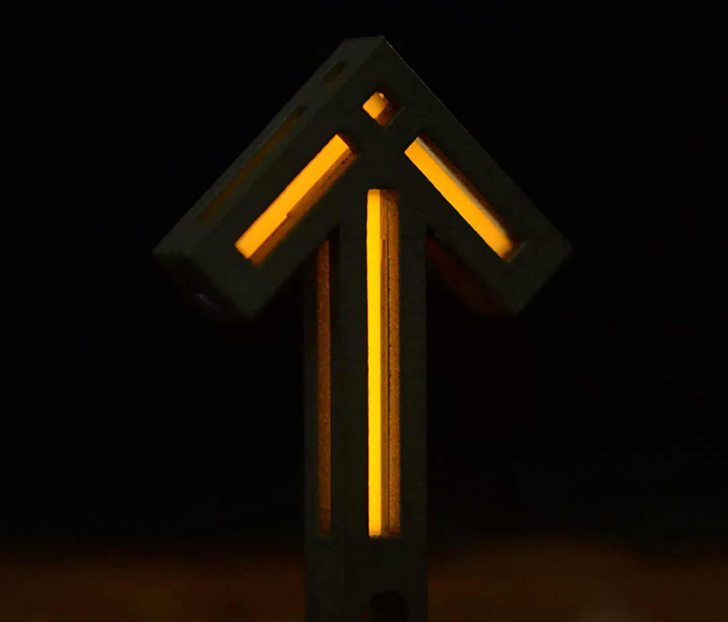 Arrow of Time Pendant TC4 Titanium Tritium Glow Pendant