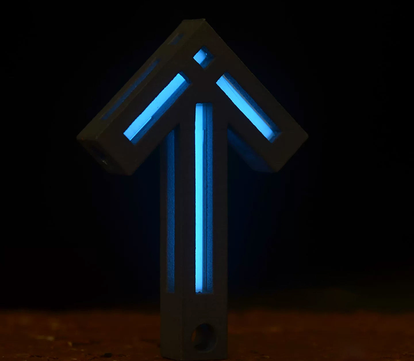 Arrow of Time Pendant TC4 Titanium Tritium Glow Pendant