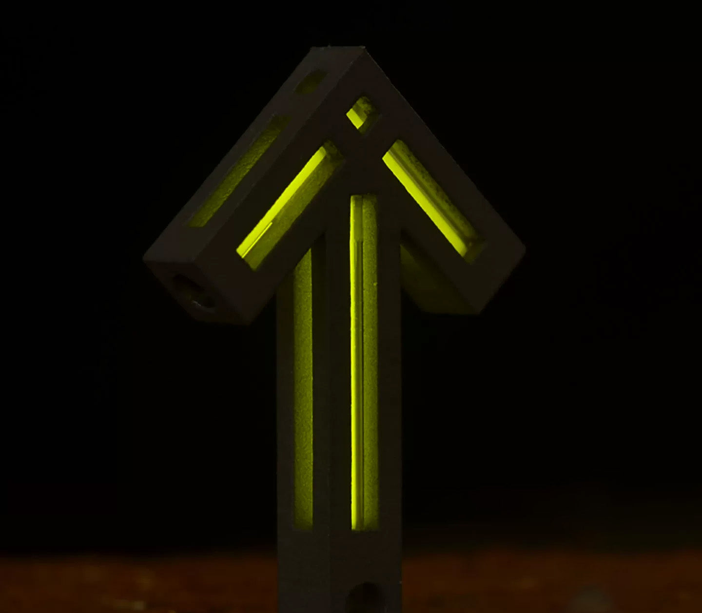 Arrow of Time Pendant TC4 Titanium Tritium Glow Pendant