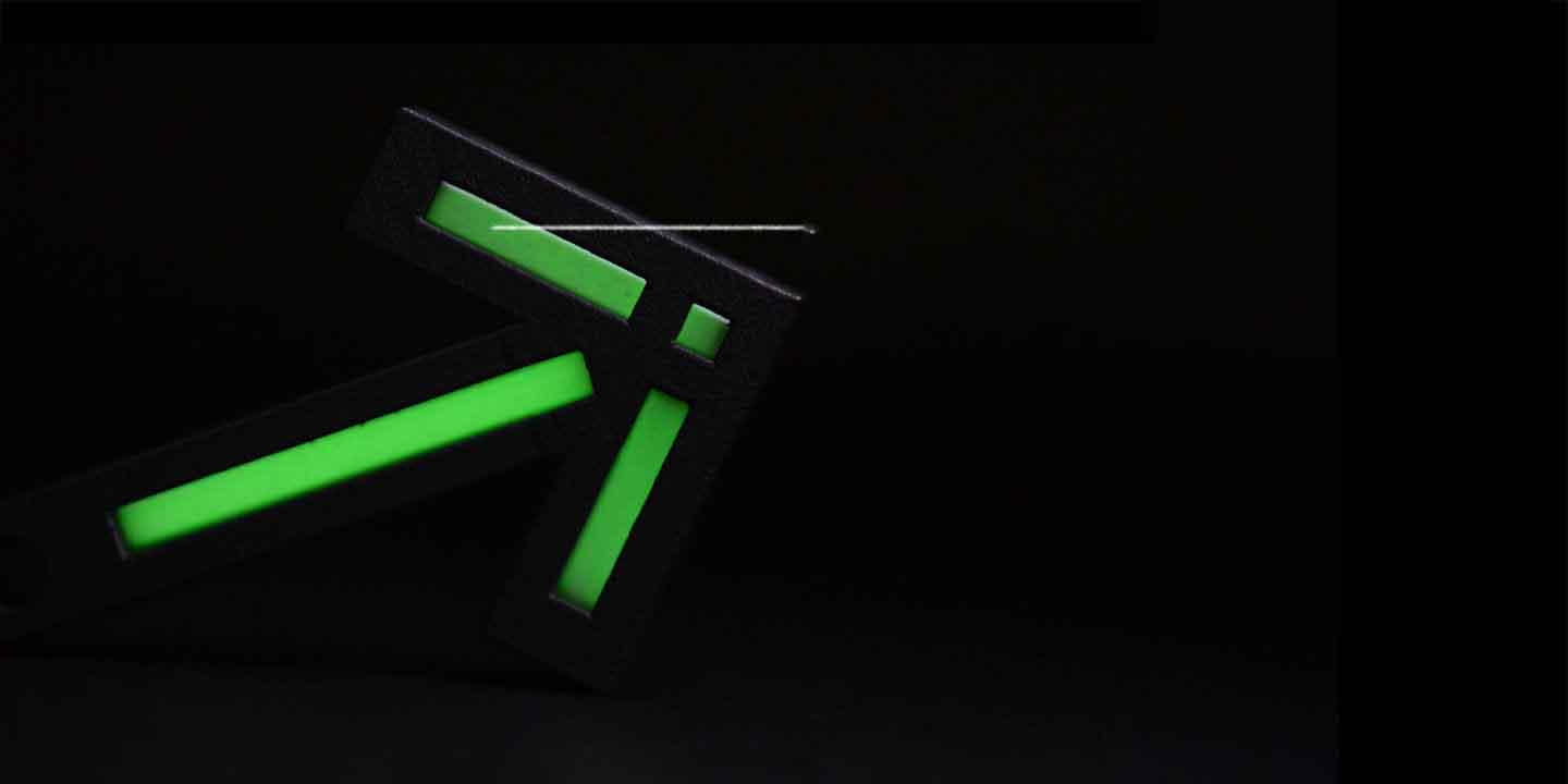 Arrow of Time Pendant TC4 Titanium Tritium Glow Pendant
