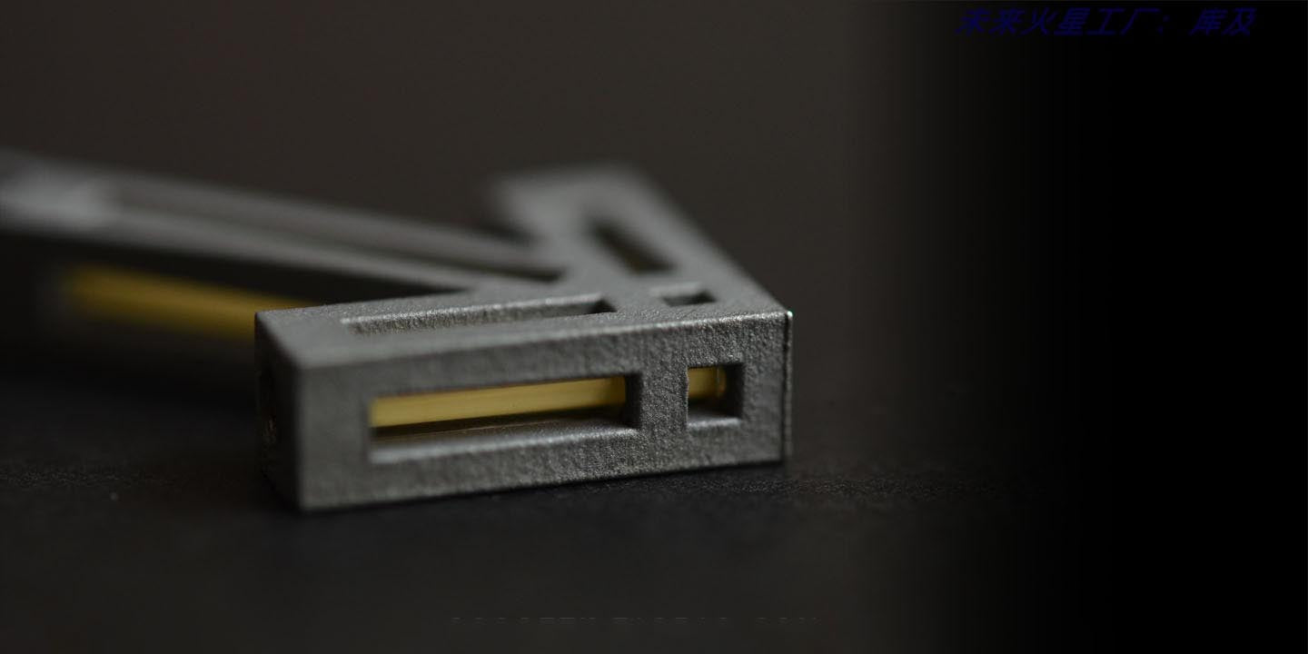 Arrow of Time Pendant TC4 Titanium Tritium Glow Pendant