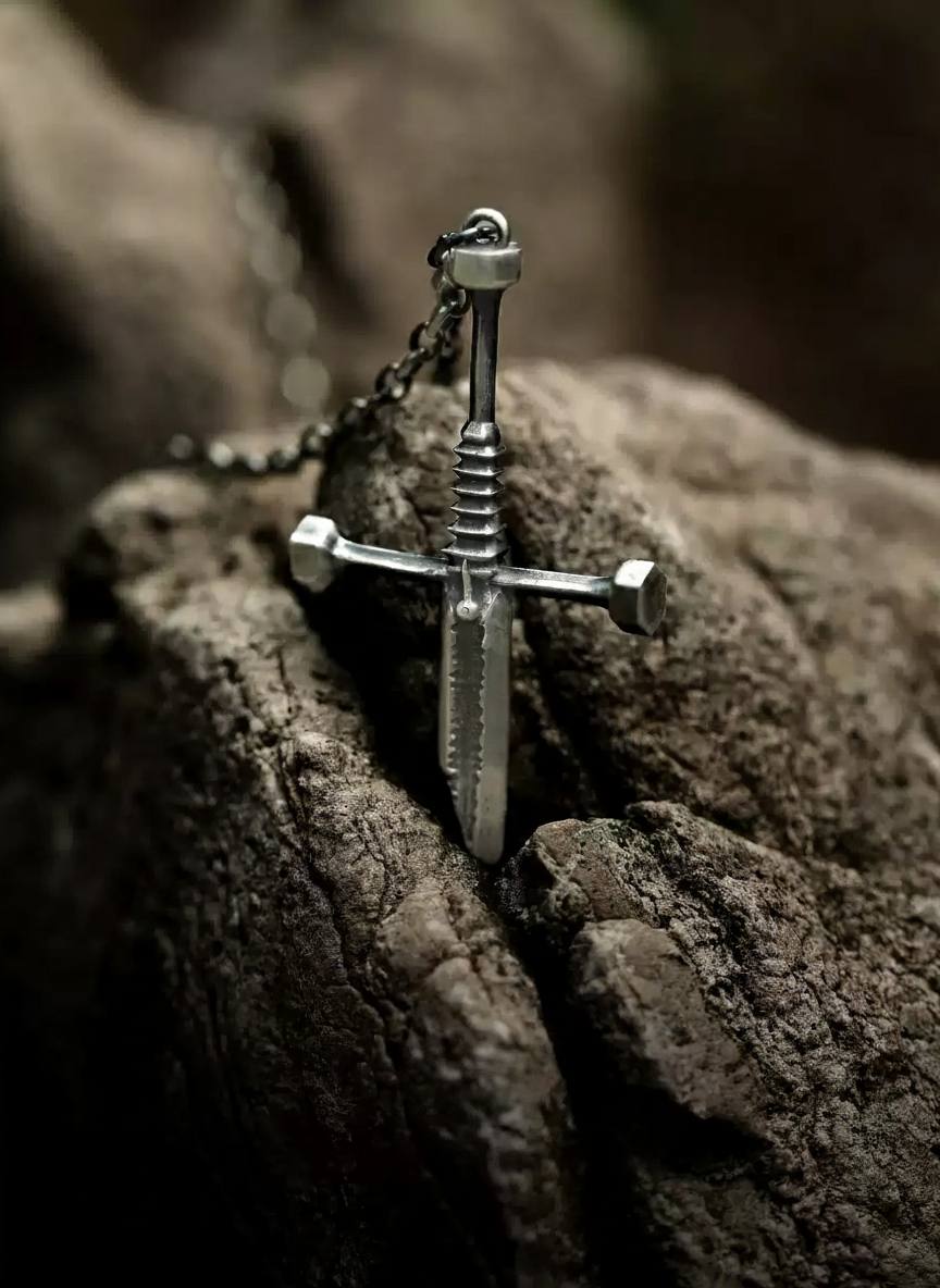Broken-Sword-Cross-Pendant-Necklace-in-999-Silver_1