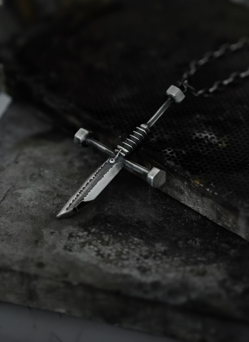 Broken-Sword-Cross-Pendant-Necklace-in-999-Silver_5