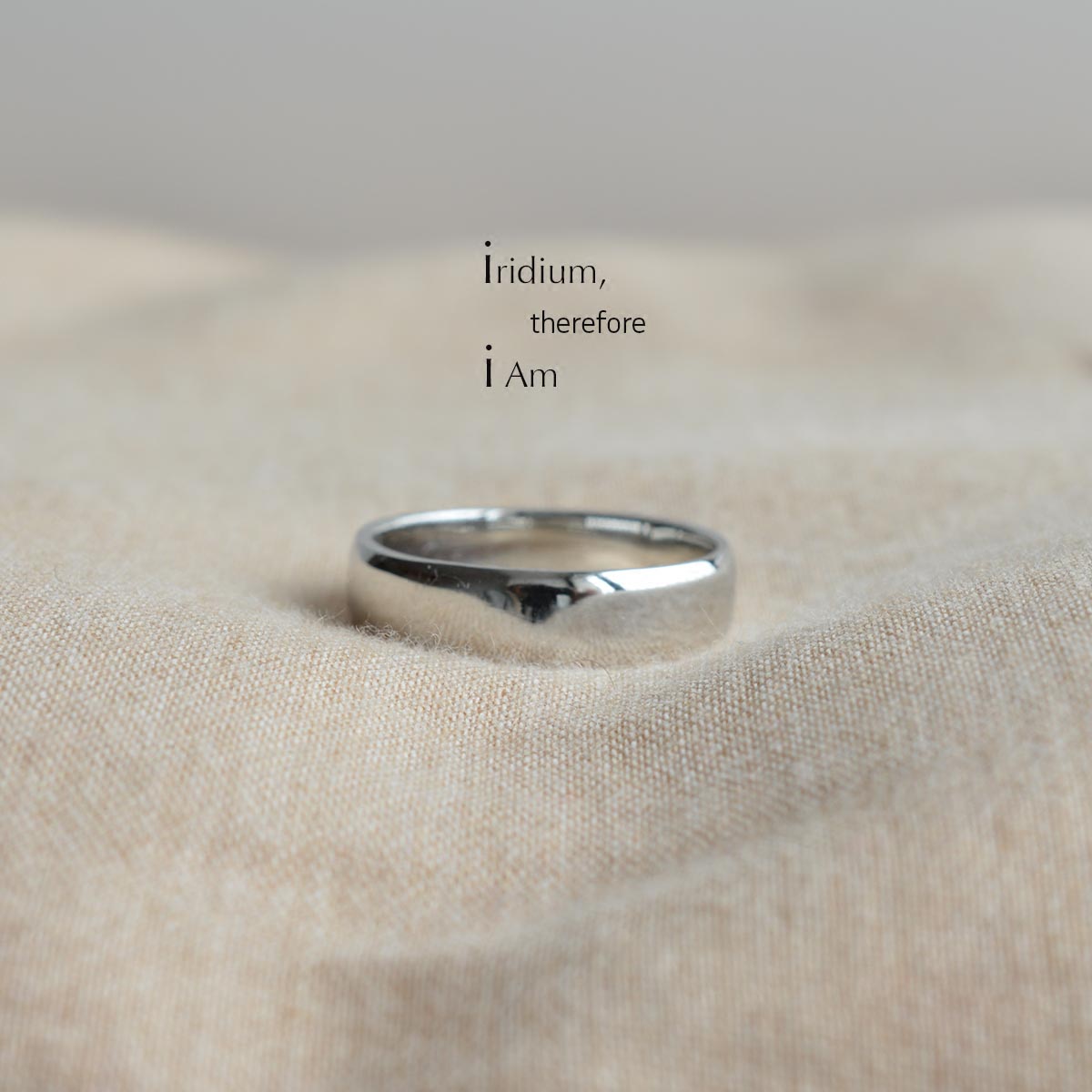 Custom Polished Iridium Ring｜A Symbol of Endurance, Commitment & Scientific Reverence - LOVELY ROBIN