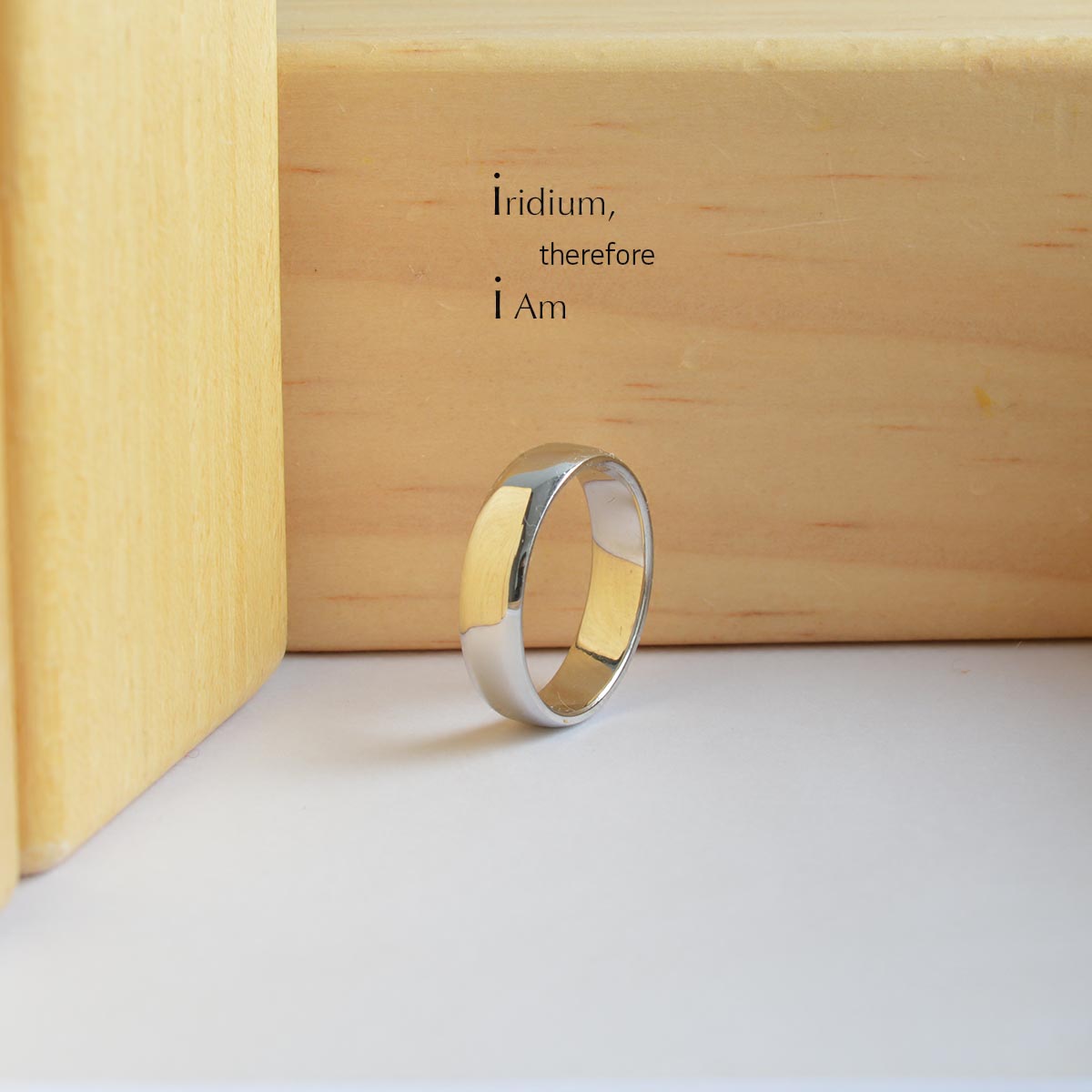Custom Polished Iridium Ring｜A Symbol of Endurance, Commitment & Scientific Reverence - LOVELY ROBIN