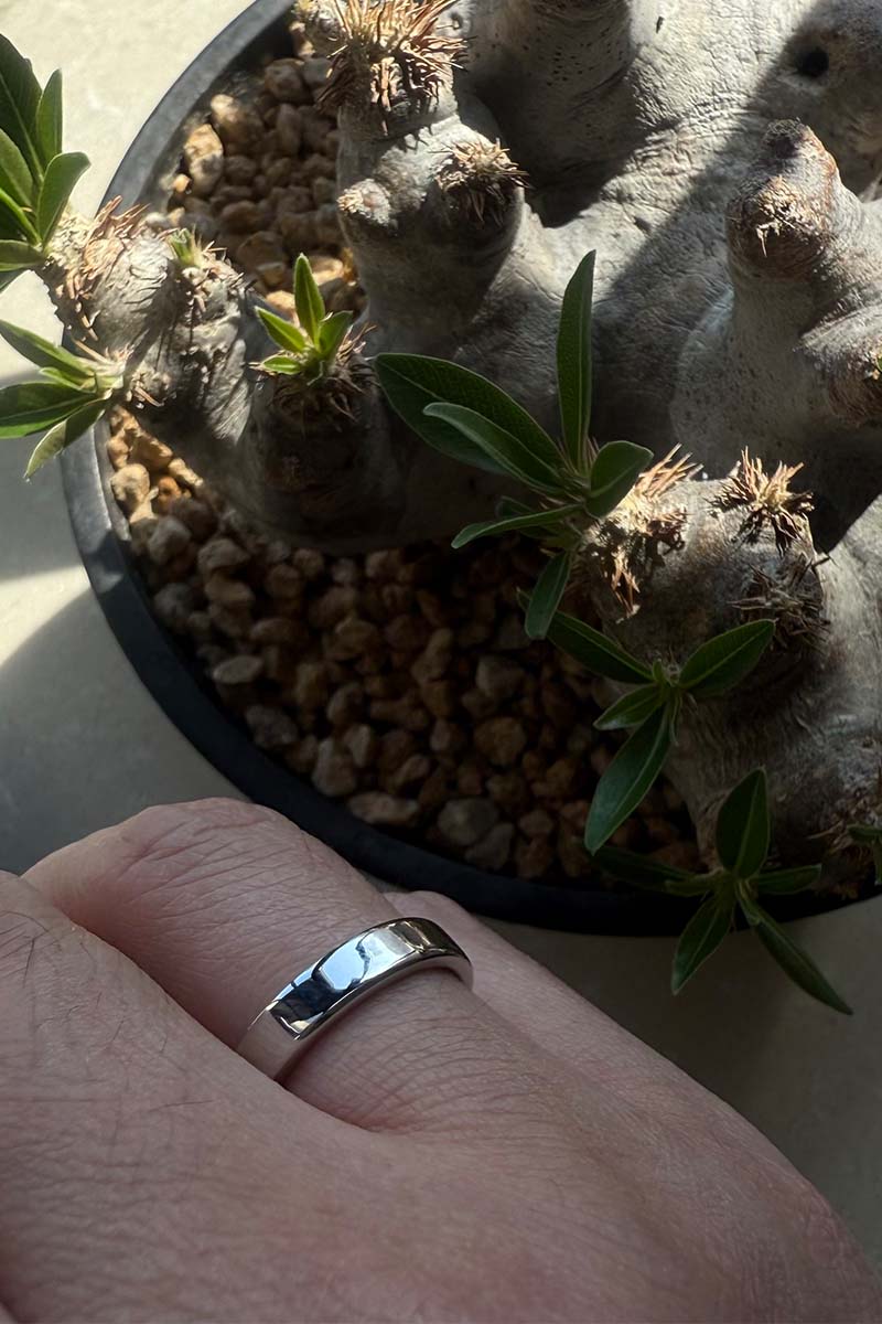 Custom Polished Iridium Ring｜A Symbol of Endurance, Commitment & Scientific Reverence - LOVELY ROBIN