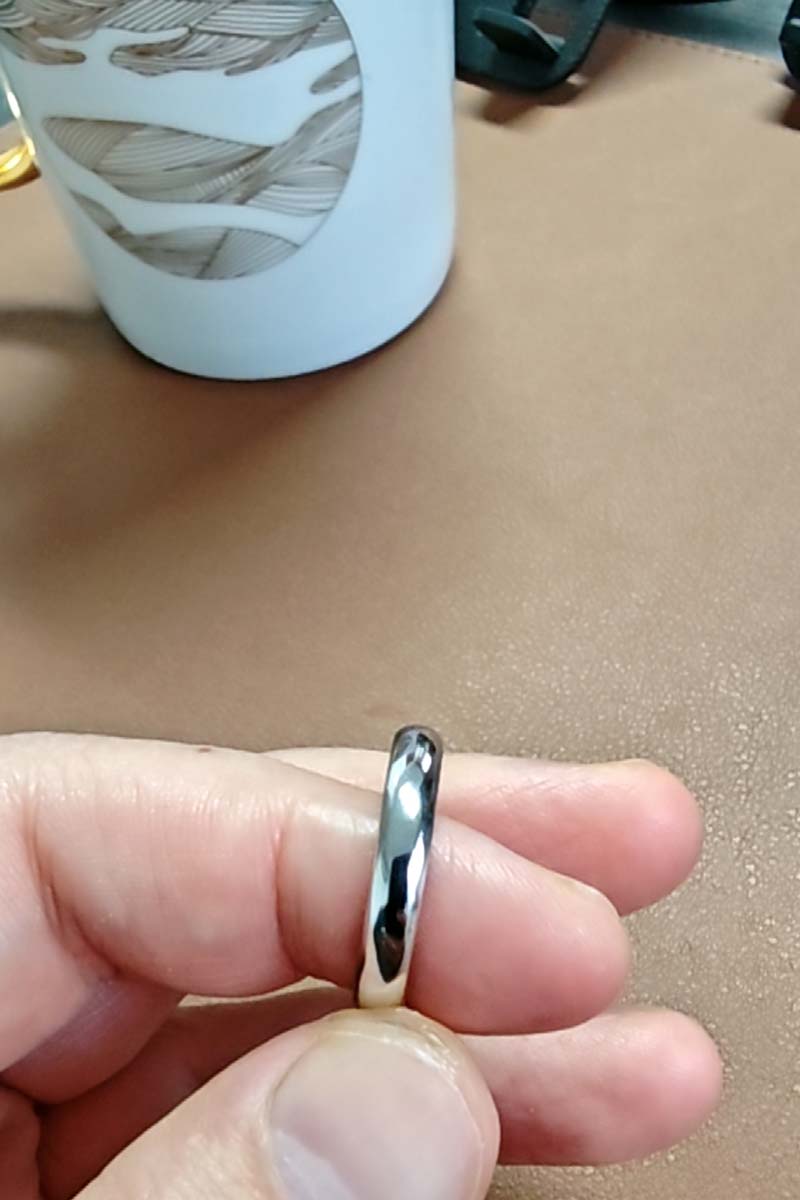 Custom Polished Iridium Ring｜A Symbol of Endurance, Commitment & Scientific Reverence - LOVELY ROBIN