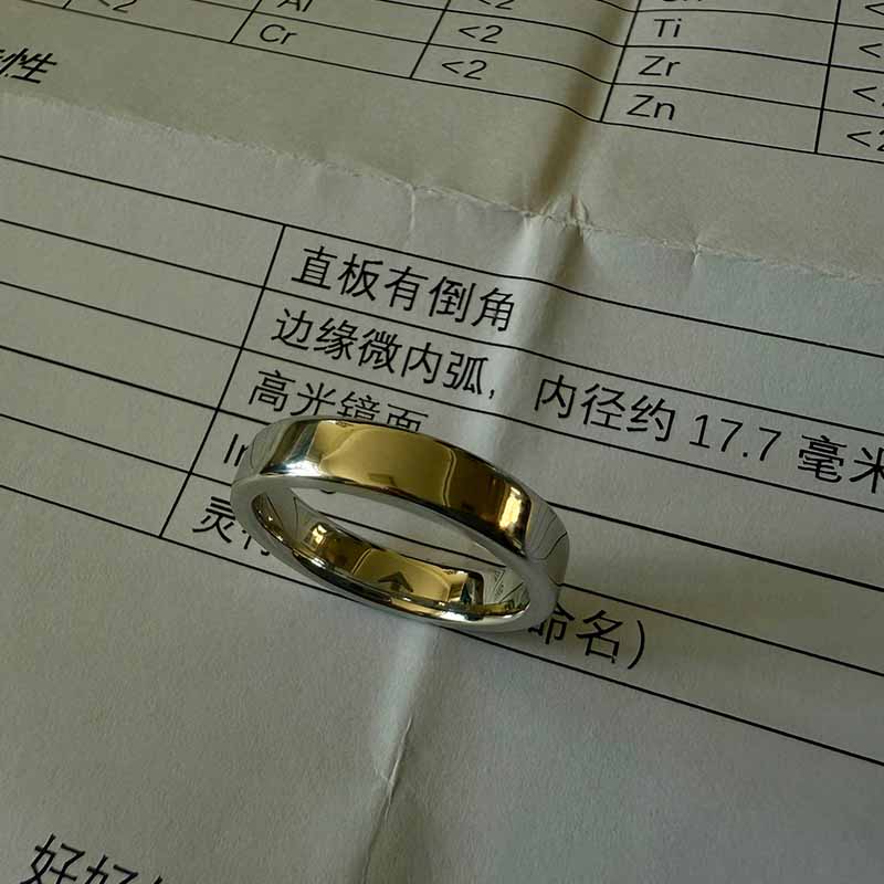 Custom Polished Iridium Ring｜A Symbol of Endurance, Commitment & Scientific Reverence - LOVELY ROBIN