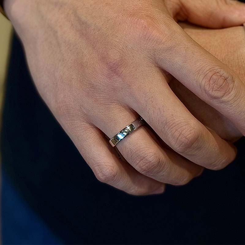 Custom Polished Iridium Ring｜A Symbol of Endurance, Commitment & Scientific Reverence - LOVELY ROBIN