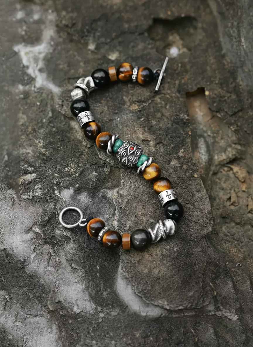Eye-of-Horus-Tiger-Eye-Bead-Bracelet_1