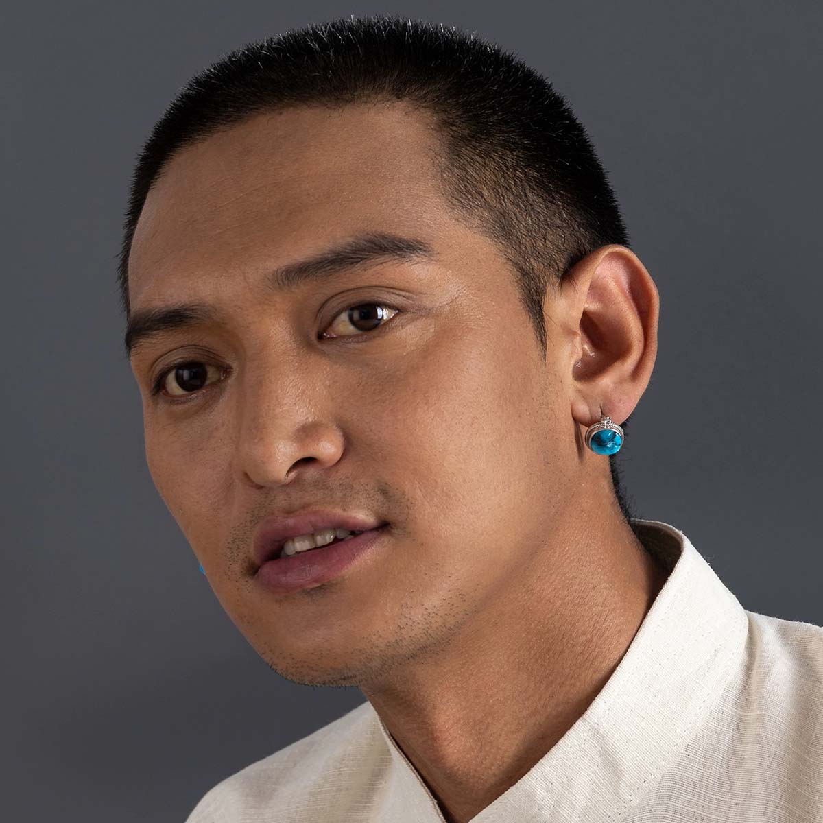 Handcrafted Natural Raw Turquoise Earrings