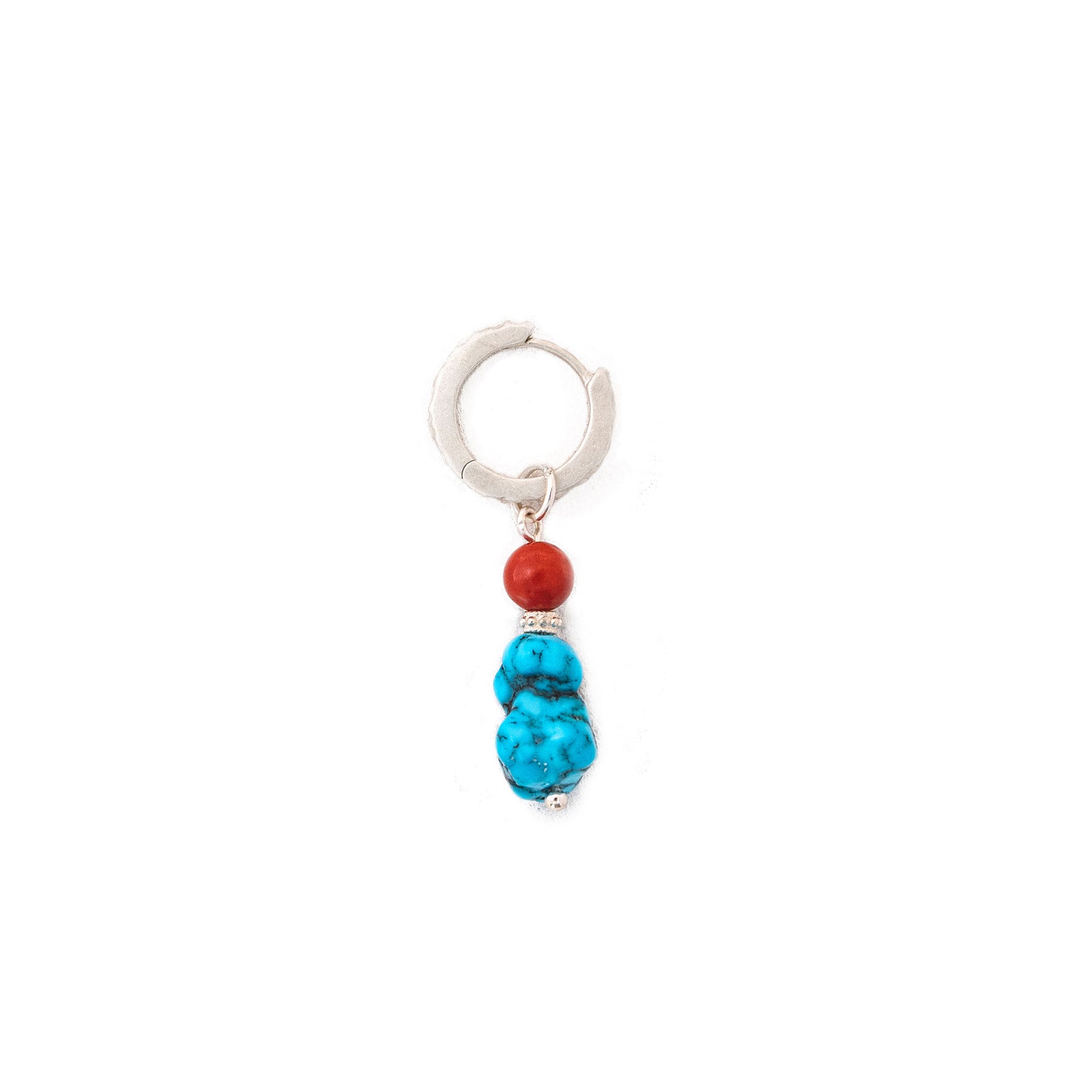 Ice Pulse · Tibetan Turquoise Drop Earring (Sold Individually) · A Talisman of Inner Power and Protection