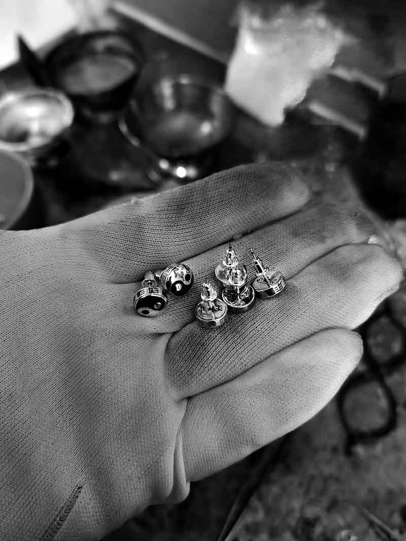 Japanese Inspired Yin Yang Earrings