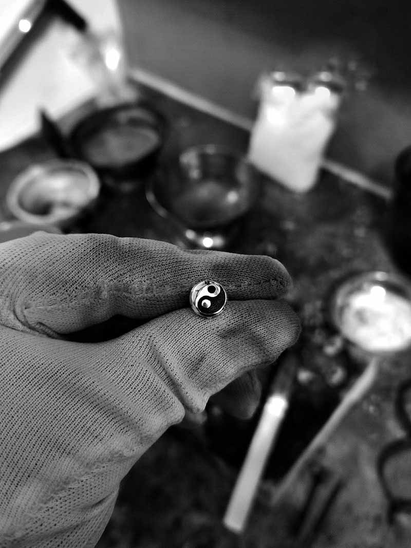 Japanese Inspired Yin Yang Earrings