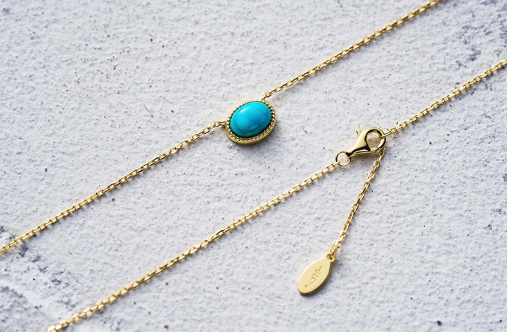 Minimalist Tibetan Natural Turquoise Necklace in 925 Sterling Silver