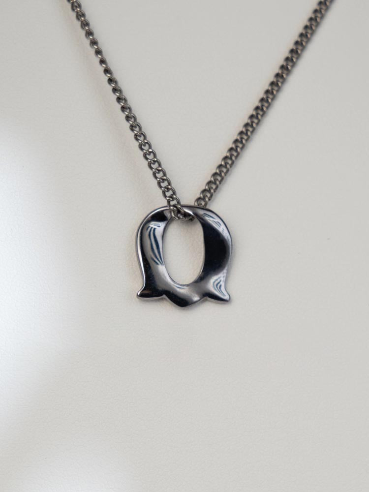 Mobius Trinity Pendant in Pure Tantalum | Lily-of-the-Valley · Cat Eye · Heart Core | Mirror-Polished by Hand | Titanium Chain Included - LOVELY ROBIN