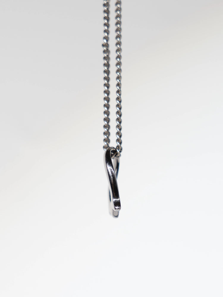 Mobius Trinity Pendant in Pure Tantalum | Lily-of-the-Valley · Cat Eye · Heart Core | Mirror-Polished by Hand | Titanium Chain Included - LOVELY ROBIN