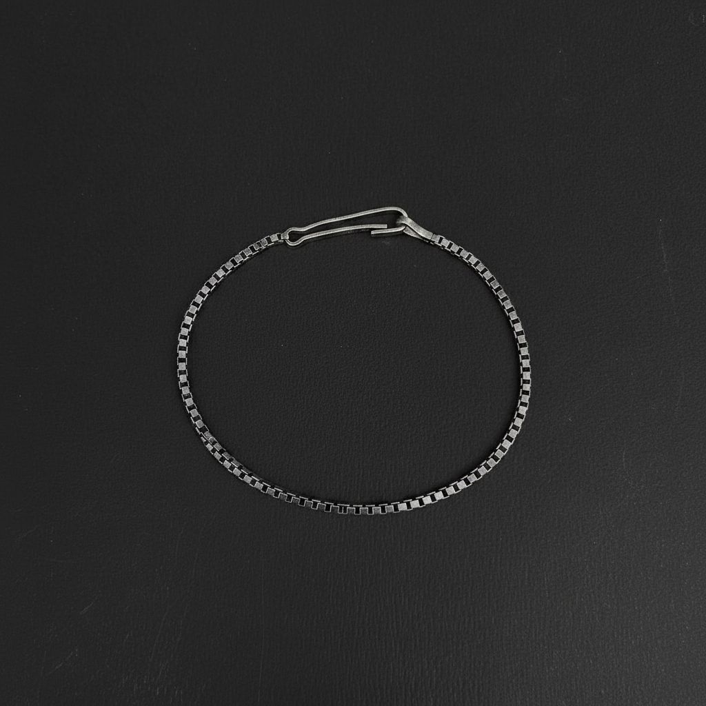 Oxidized-925-Sterling-Silver-Box-Chain-Bracelet-Necklace_7