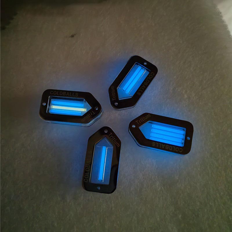 Premium Tritium Arrow Pendant Necklace