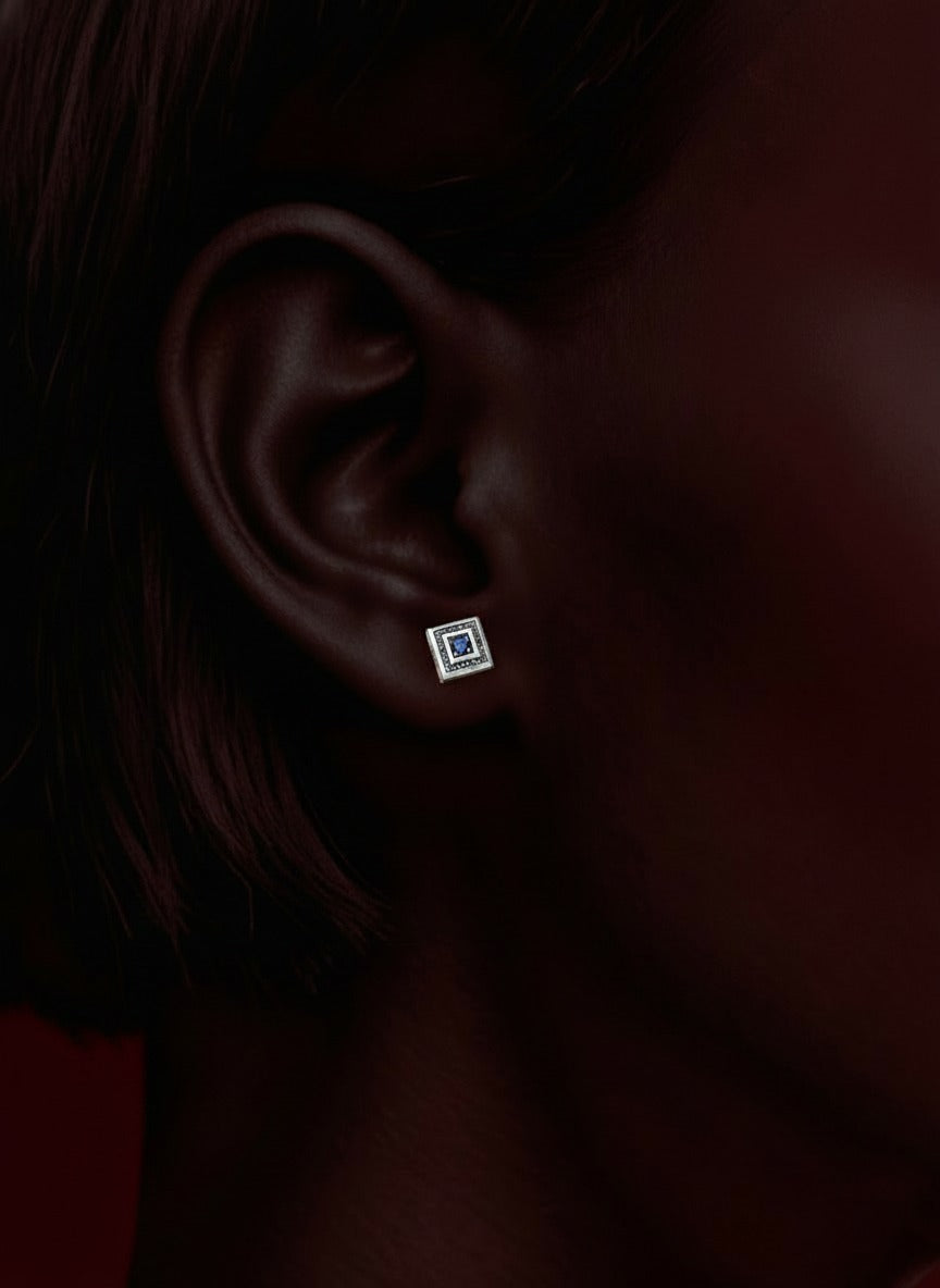 Sterling-Silver-Vintage-Square-Blue-Stone-Stud-Earrings_28