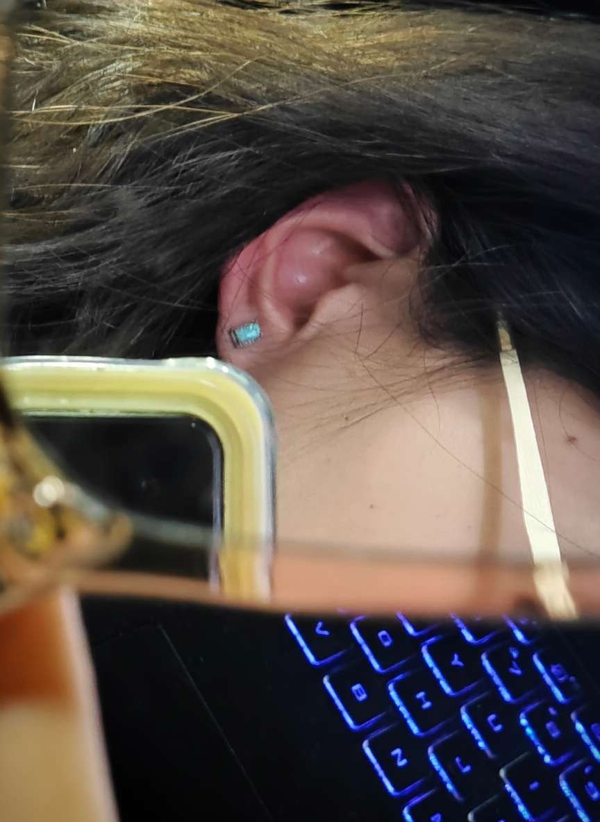 Sterling Silver Opal Stud Earrings – Natural Fire Opal in 925 Silver Setting