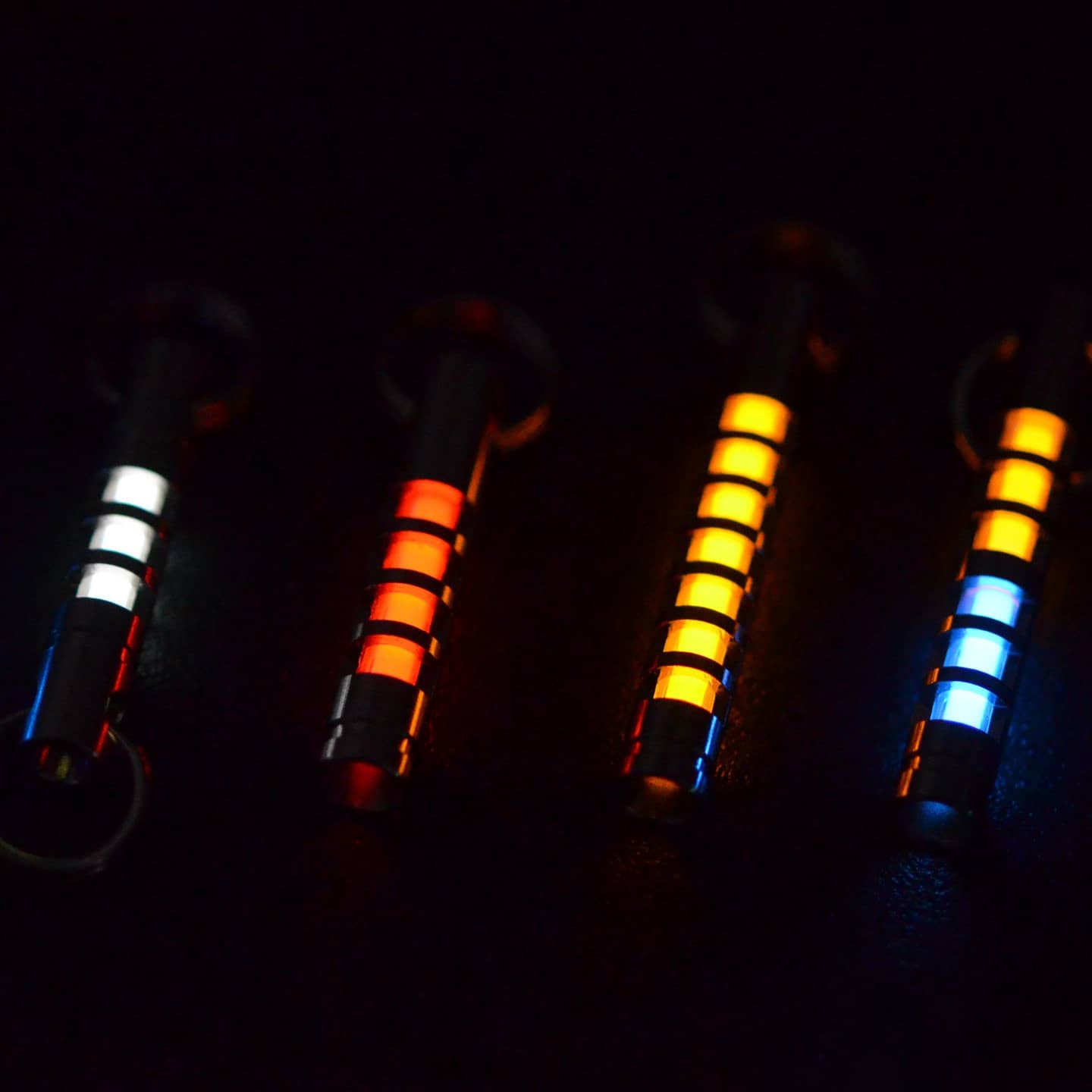 Titanium Tritium Glow Keychain Pendant 25 Year Self Illuminating Capsule