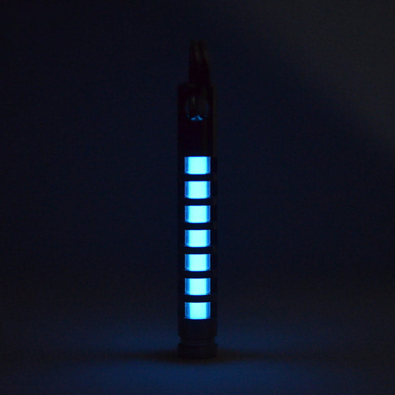 Titanium Tritium Glow Keychain Pendant 25 Year Self Illuminating Capsule