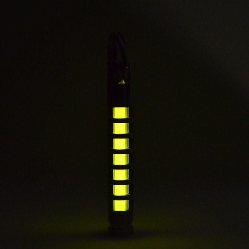 Titanium Tritium Glow Keychain Pendant 25 Year Self Illuminating Capsule