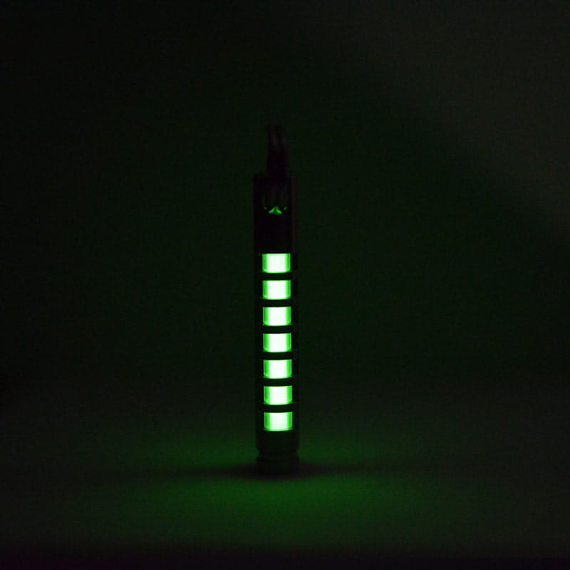 Titanium Tritium Glow Keychain Pendant 25 Year Self Illuminating Capsule