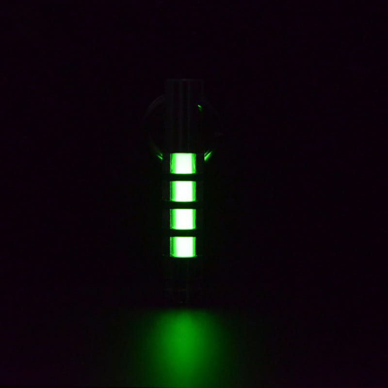 Titanium Tritium Glow Keychain Pendant 25 Year Self Illuminating Capsule