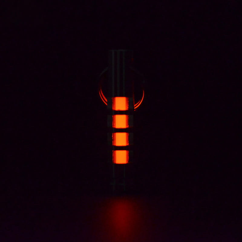 Titanium Tritium Glow Keychain Pendant 25 Year Self Illuminating Capsule