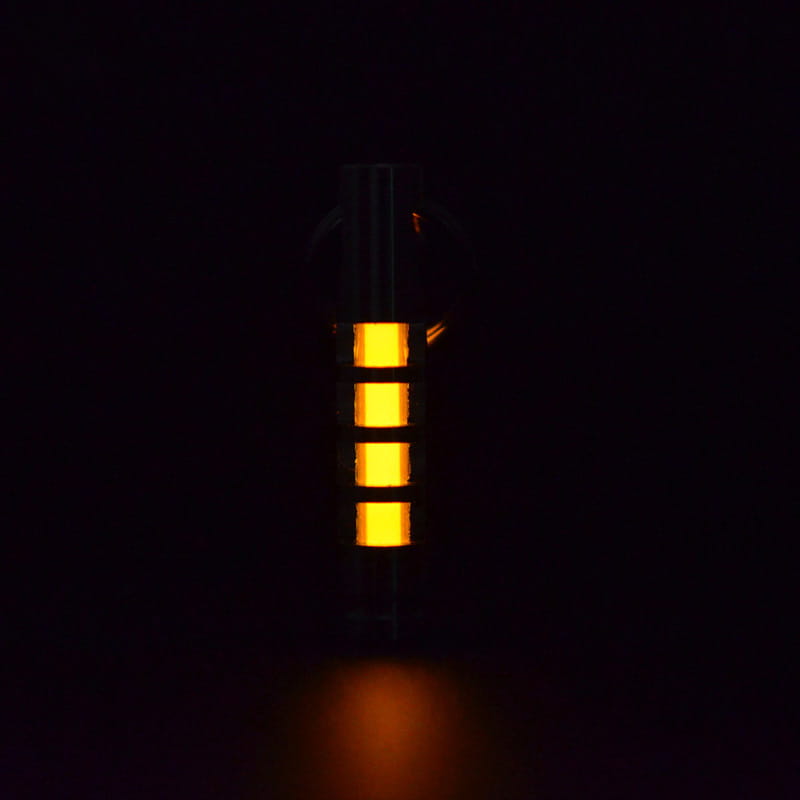 Titanium Tritium Glow Keychain Pendant 25 Year Self Illuminating Capsule