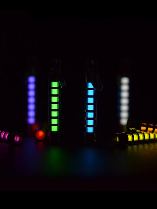 Titanium Tritium Glow Keychain Pendant 25 Year Self Illuminating Capsule