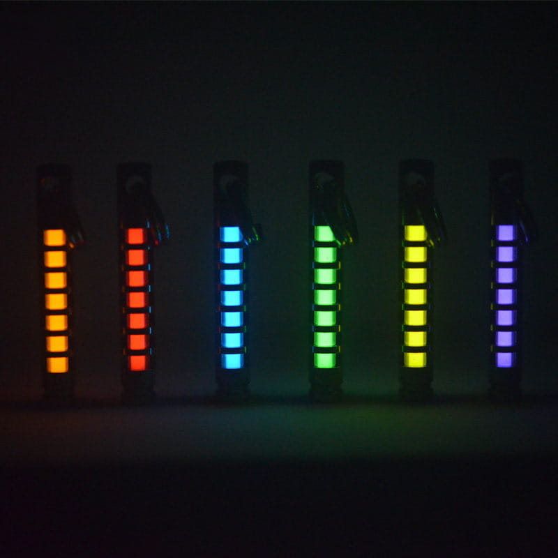 Titanium Tritium Glow Keychain Pendant 25 Year Self Illuminating Capsule