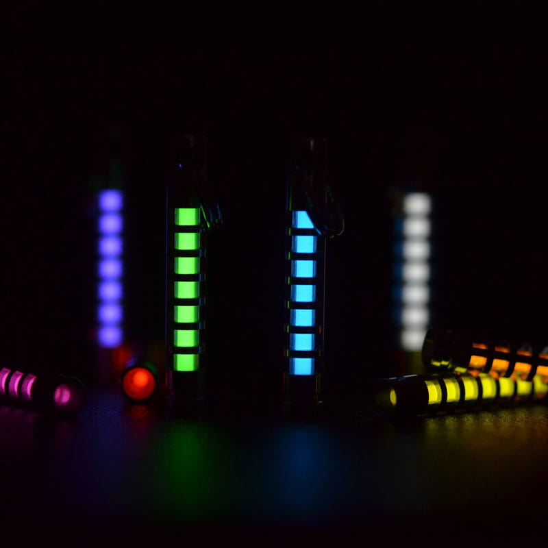 Titanium Tritium Glow Keychain Pendant 25 Year Self Illuminating Capsule
