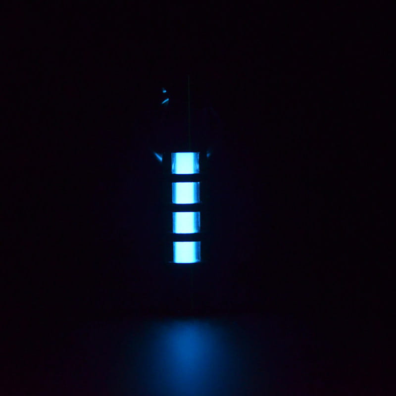 Titanium Tritium Glow Keychain Pendant 25 Year Self Illuminating Capsule