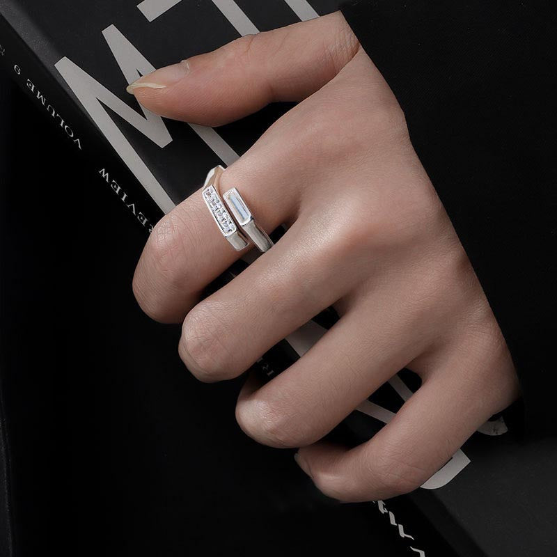 Tritium Signal Ring Adjustable Open Band with 25 Year Self Luminous Glow