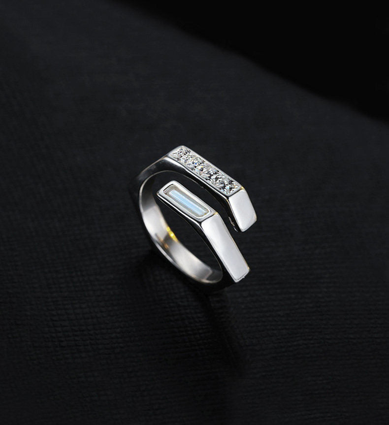 Tritium Signal Ring Adjustable Open Band with 25 Year Self Luminous Glow