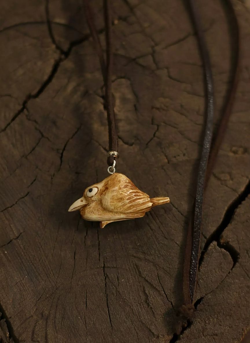 Vintage-Deer-Antler-Bird-Pendant-Necklace_4