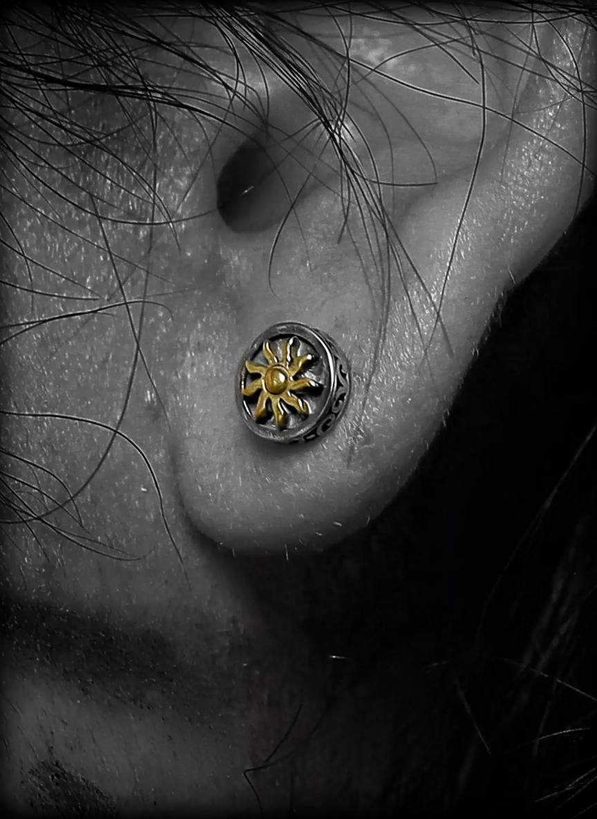 Vintage-Sun-925-Sterling-Silver-Stud-Earring-Single_4